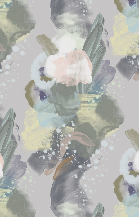 Pastel Beautiful Abstract Flower Wallpaper pattern image