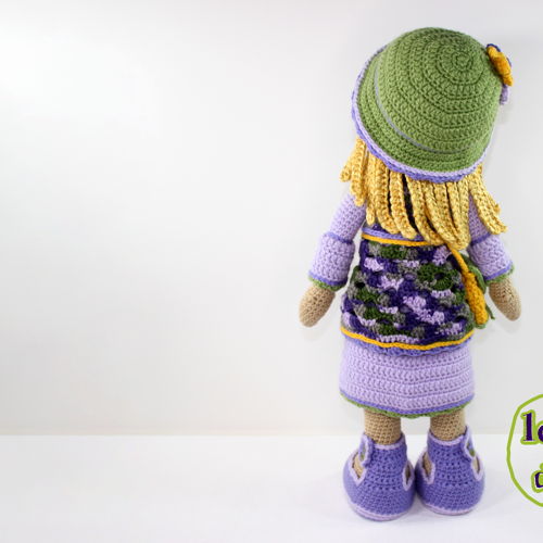 Kaila Large Crochet Doll Pattern, 21"/53cm Tall, Amigurumi