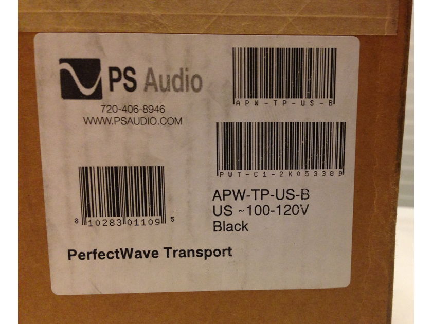 PS Audio Perfectwave Transport PWT , Black, New In Sealed Box