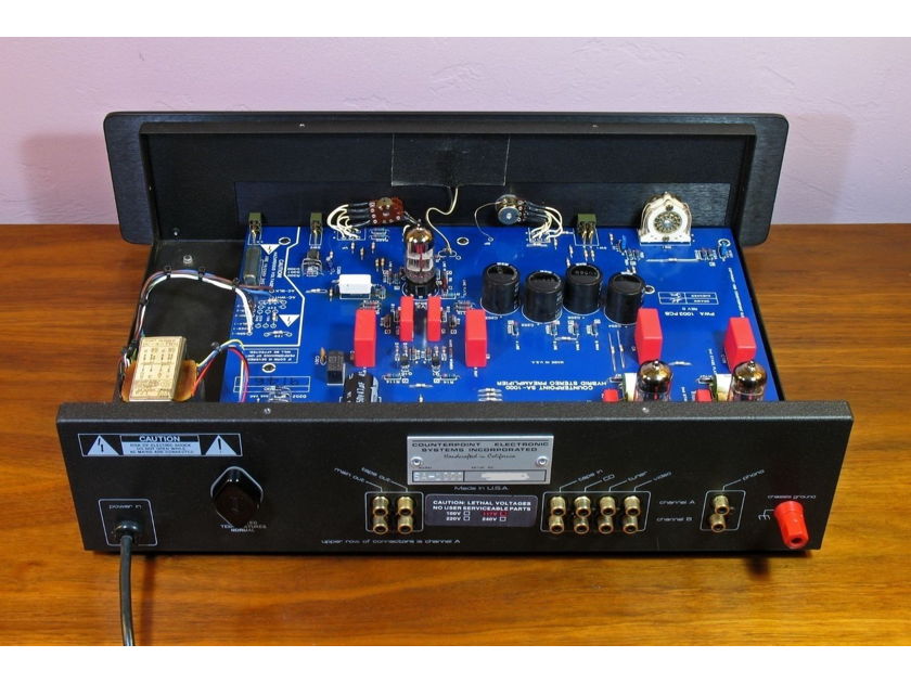 Counterpoint SA-1000 Black TUBE Stereo Preamp with Phono! Upscale Audio tubes!