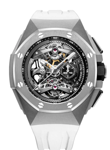 Royal Oak Concept Tourbillon Chronograph Openworked Selfwinding Titanium / White