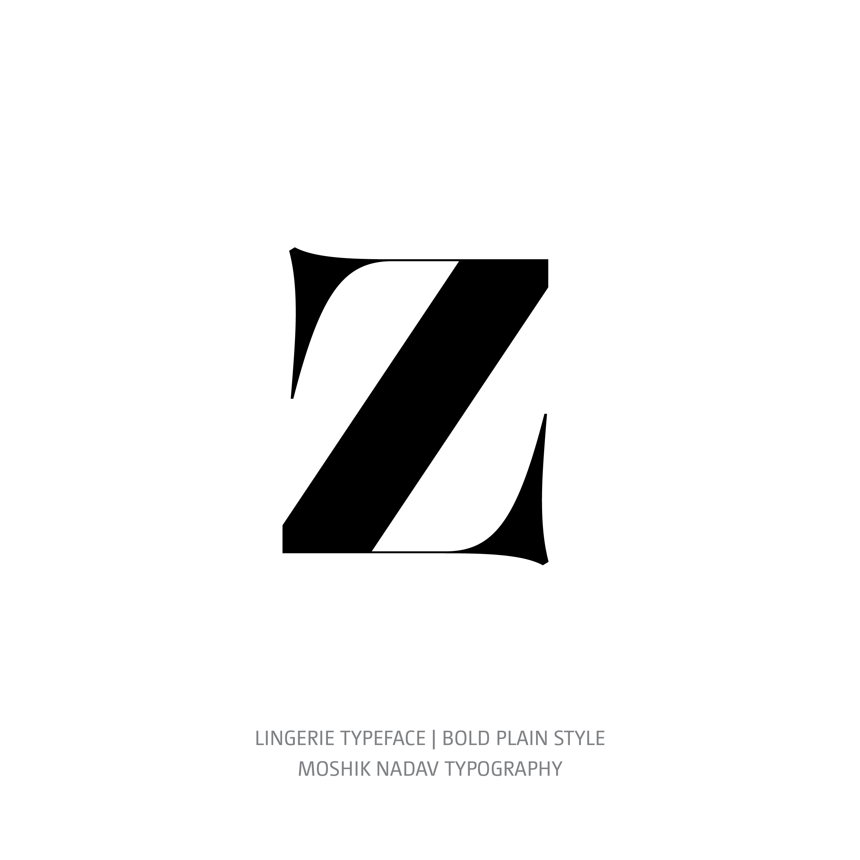 Lingerie Typeface Bold Plain z