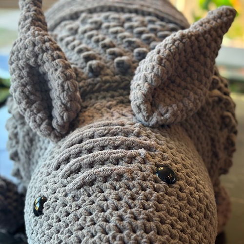 Giant Crochet Armadillo Amigurumi Toy Pattern