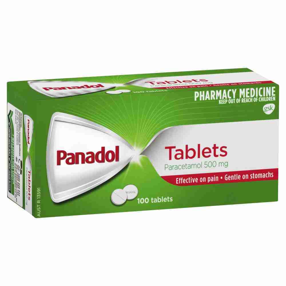 Panadol For Pain Relief, Paracetamol - 500Mg 100 Tablets