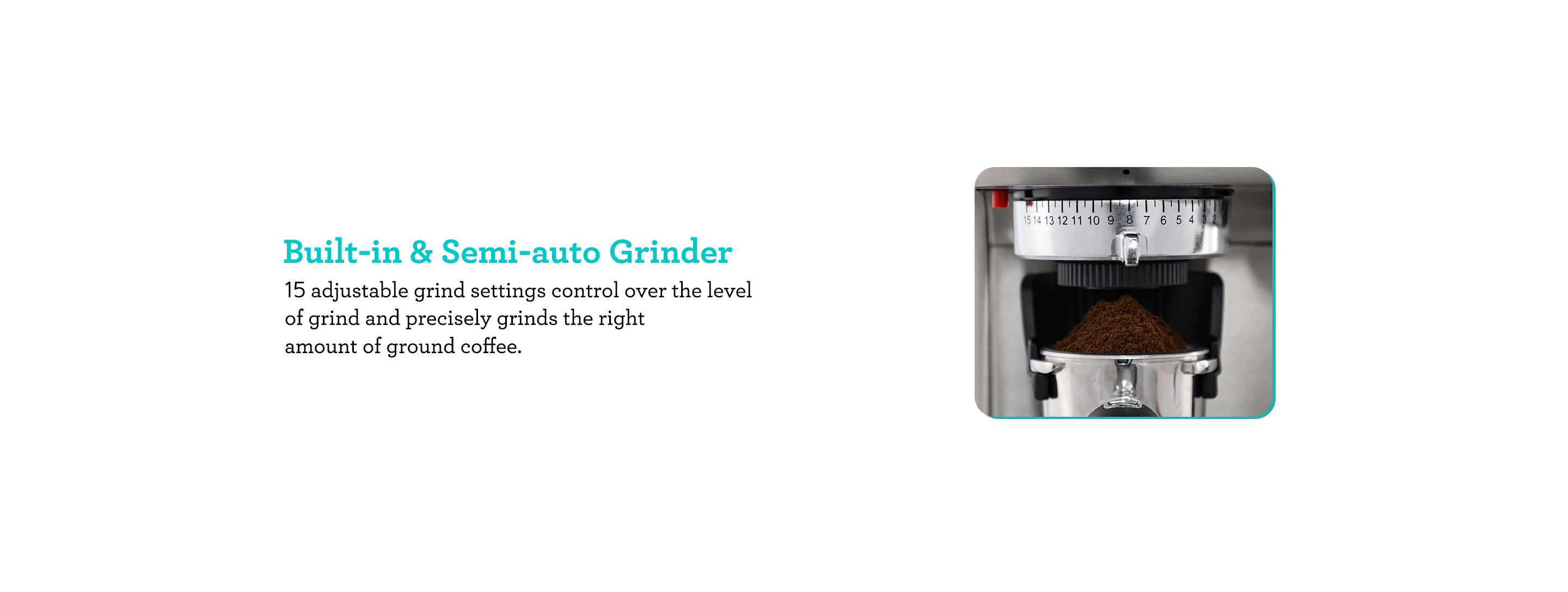 Built-in and semi suto grinder