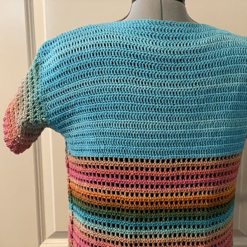 Gehaakt kabel vest Vivian