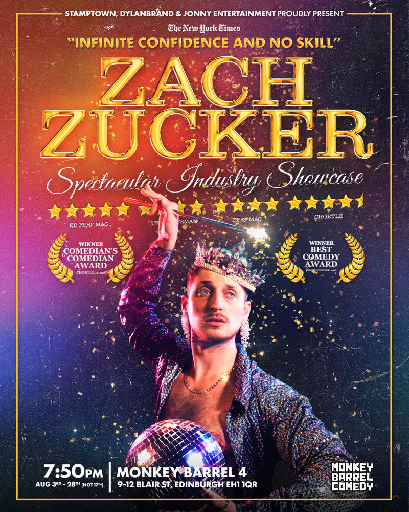 The poster for Zach Zucker: Spectacular Industry Showcase (Made for TV)