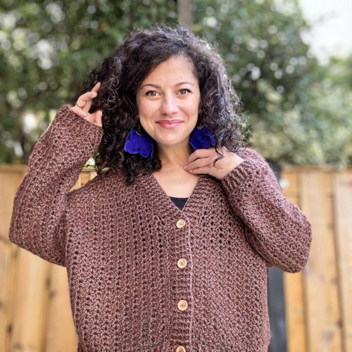 Haak een trendy oversized trui | Amira Cardigan