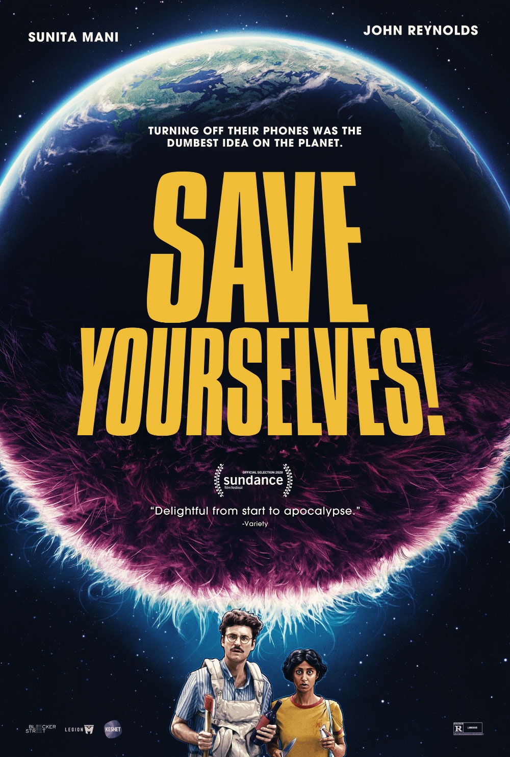 Full-size official poster art for the film SAVE YOURSELVES!