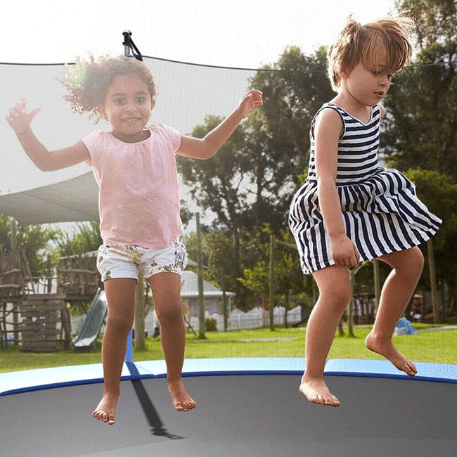 Best 14 Feet Kids Indoor Outdoor Large Jumping Bouncing Trampoline With Enclosure