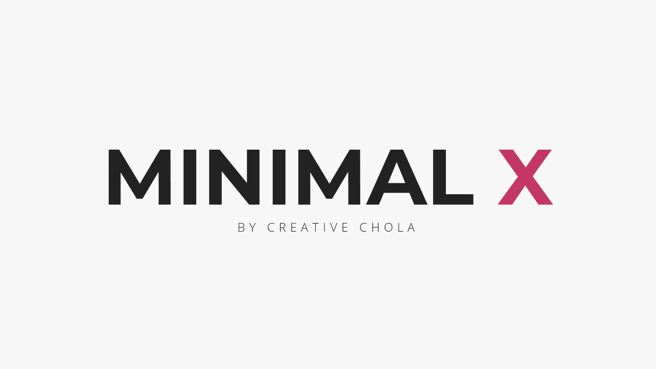 Minimal X Digital Marketing Proposal Presentation Template Title