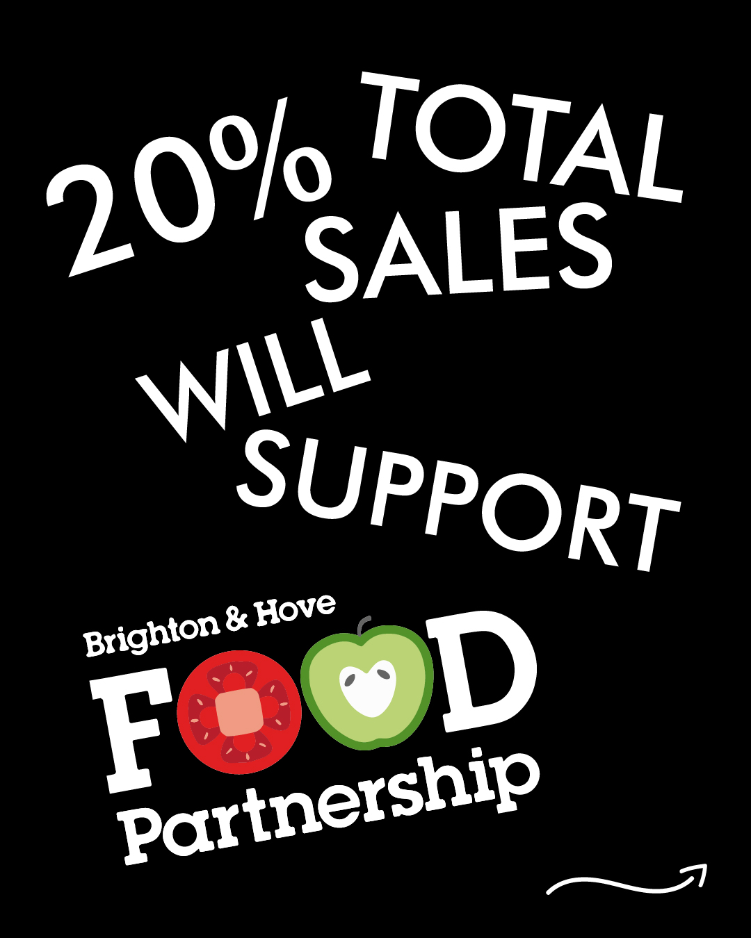 Goose Studios Support Brighton & Hove Food Partnership with 20% of total sales being donated all weekend