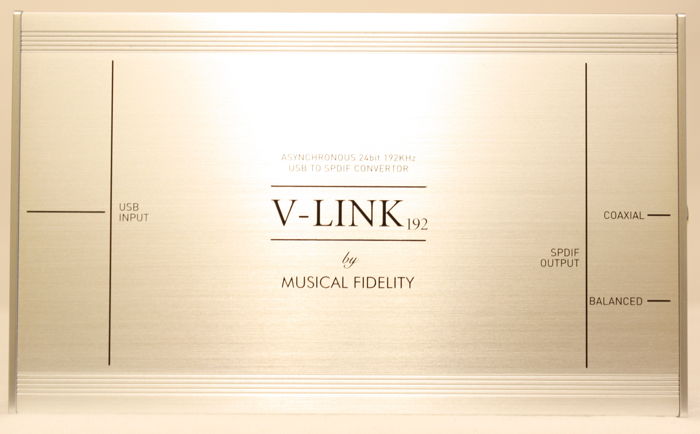 Musical Fidelity V-Link 192 USB to S/PDIF converter. Pe...