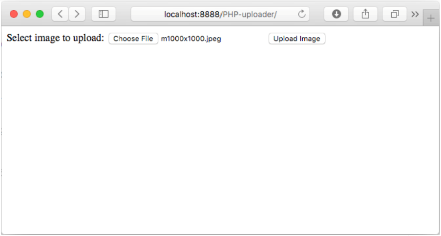 Default PHP file uploader appearance