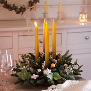 16PCS Beeswax Taper Candles