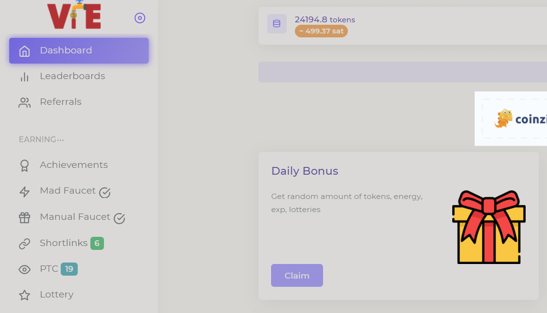 Новый кран Viefaucet - получить сатоши каждые 30! секунд