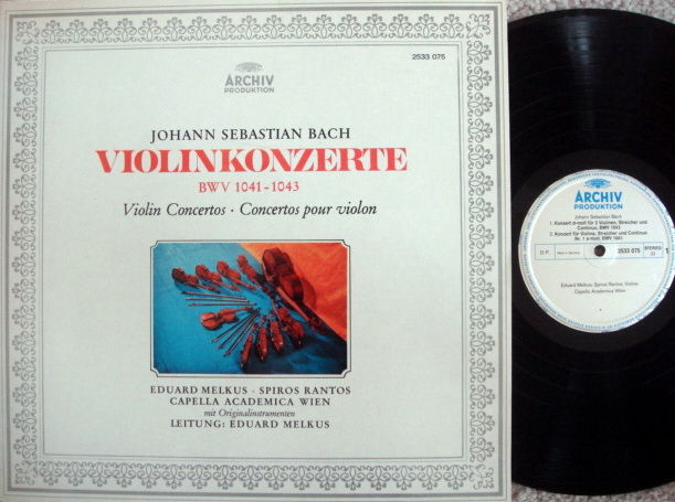 Archiv / MELKUS, - Bach Violin Concertos, MINT!