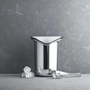 WINE ice bucket with tongs in stainless steel | Georg Jensen