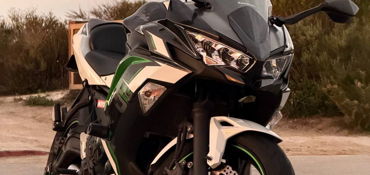 2022 KAWASAKI NINJA 650 motorcycle for rent near Tustin, CA
