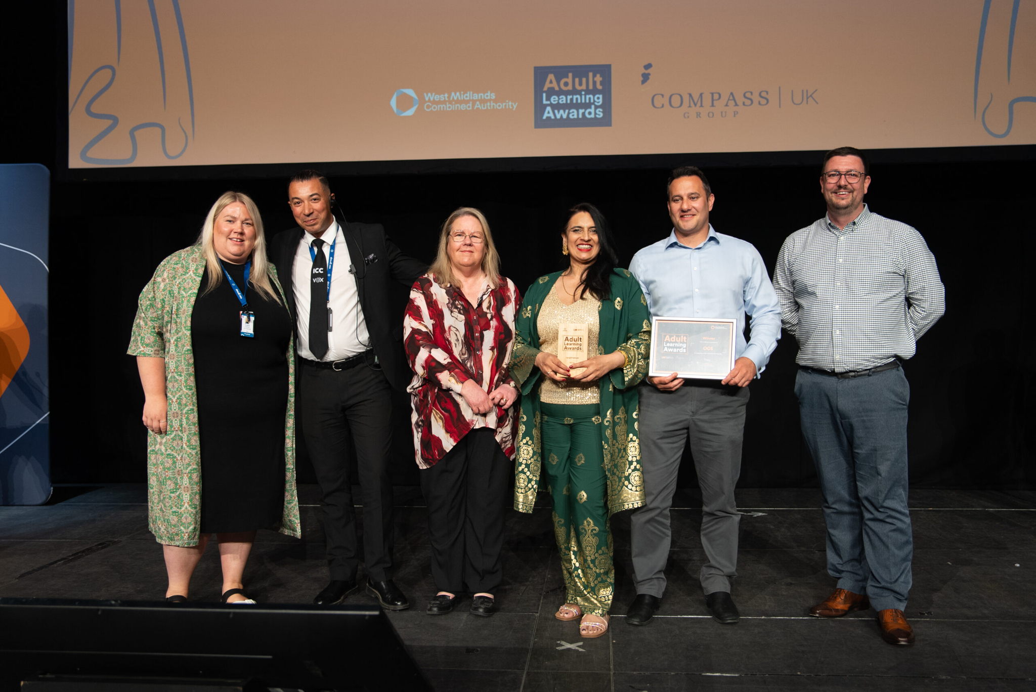 OCS Wins Large Employer Award at West Midlands Adult Learning Awards in Partnership with Pilot IMS