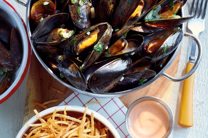 Moules marinière et frites
