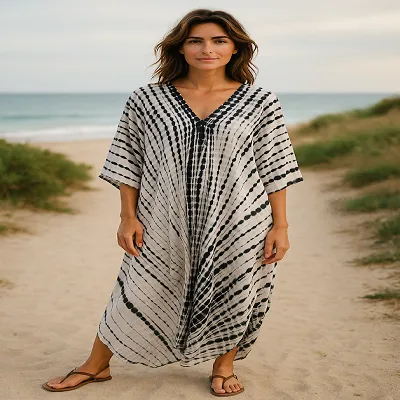 Kaftan Long Dress - Plus Size