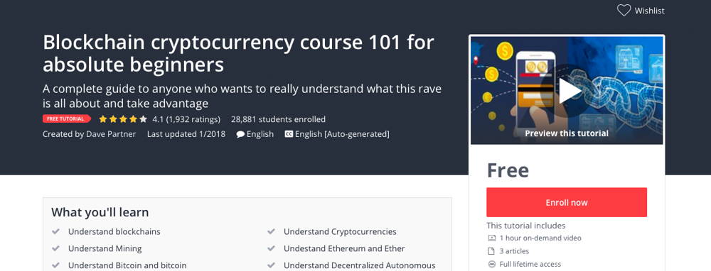 best udemy cryptocurrency course
