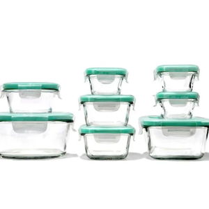 16 Piece Glass Smart Seal Everyday Container Set