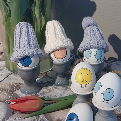 Haakpatroon ei-hoedje of eiwarmer!