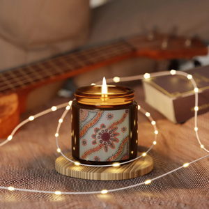 Scented Soy Candle - Atlantis Whisper, Reusable Glass Vessel