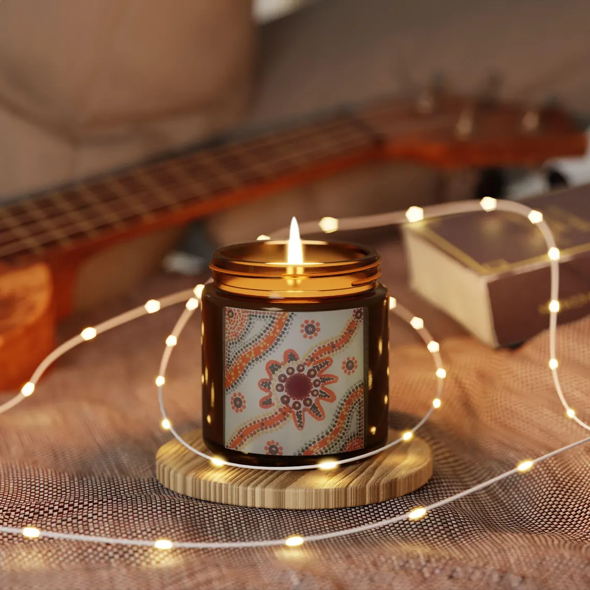 Scented Soy Candle - Atlantis Whisper, Reusable Glass Vessel
