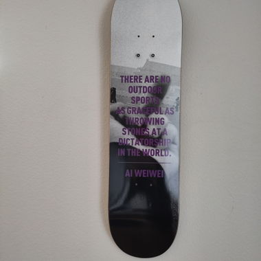 Ai Wei Wei skateboard (The Skateroom)