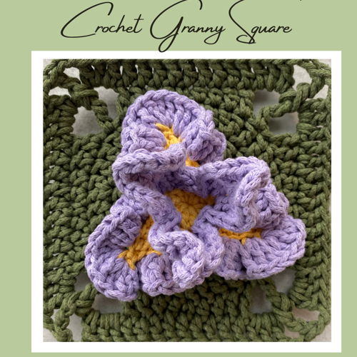 E-book de crochê com quadrados florais da vovó: 20 lindos padrões de flores + quadrado bônus