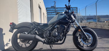 2019 HONDA REBEL 300 "PEARL CADET 2" motorcycle for rent near Millbrae, CA