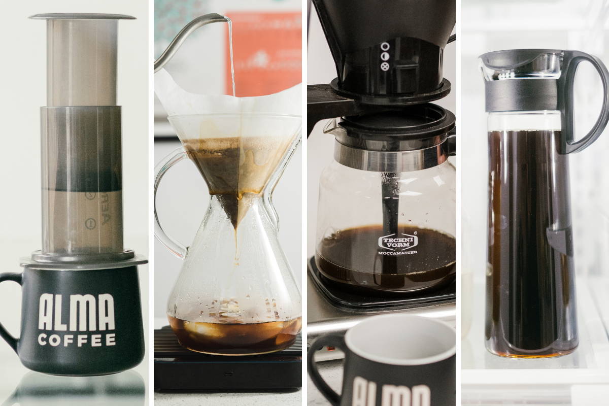 Manual brewing devices