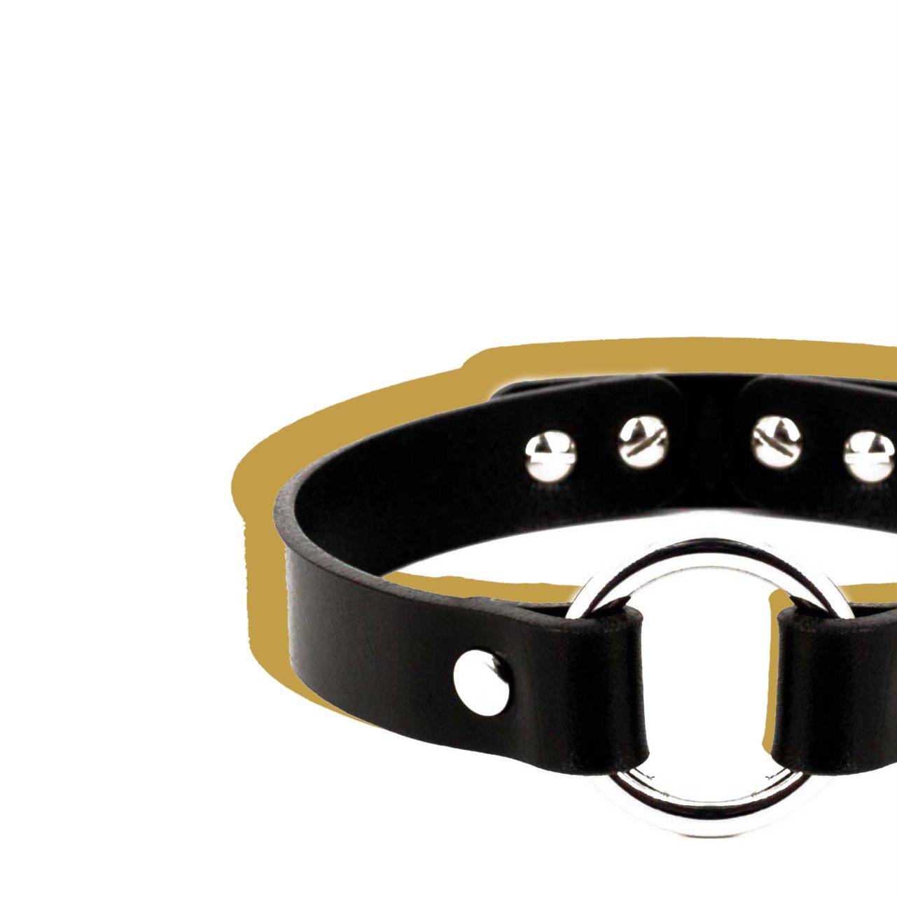 Leather Choker RING