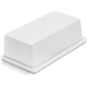 Sur La Table Porcelain Butter Dish, White