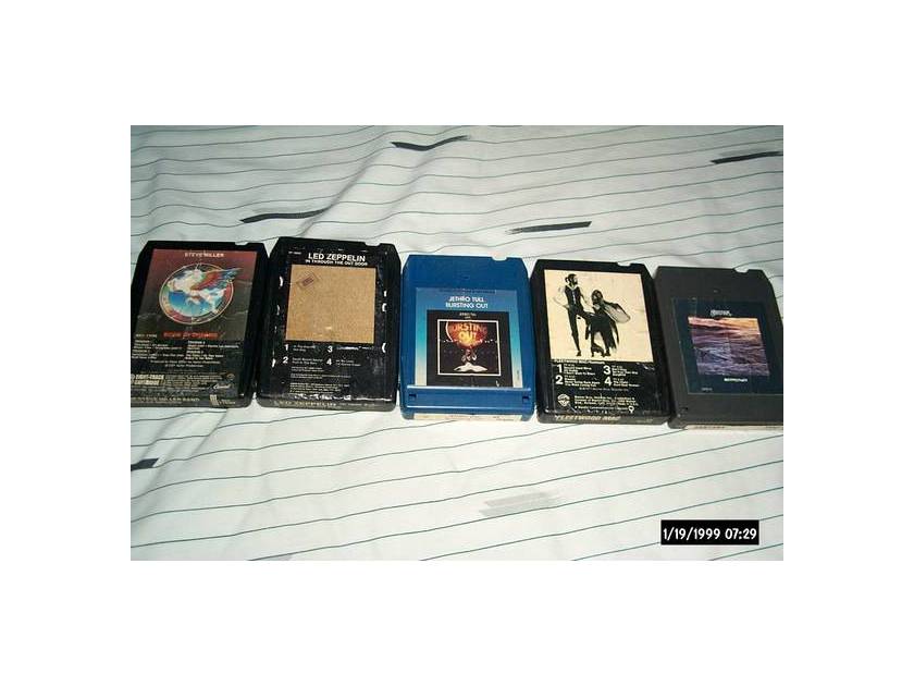 Various - Lot of 5 8 Track tapes rock n roll
