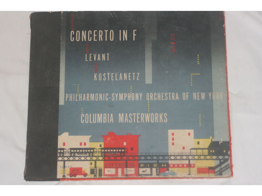 Philharmonic Symphony Orchestra of New York - Concerto in F Levant Kostelanetz Columbia M-MM-512