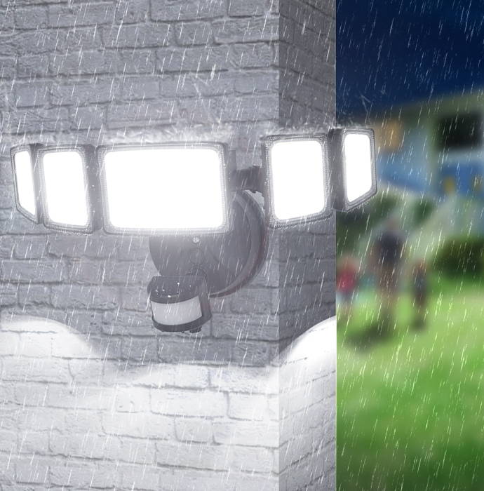 5 Heads Motion Sensor LED Lights for Outdoor Waterproof