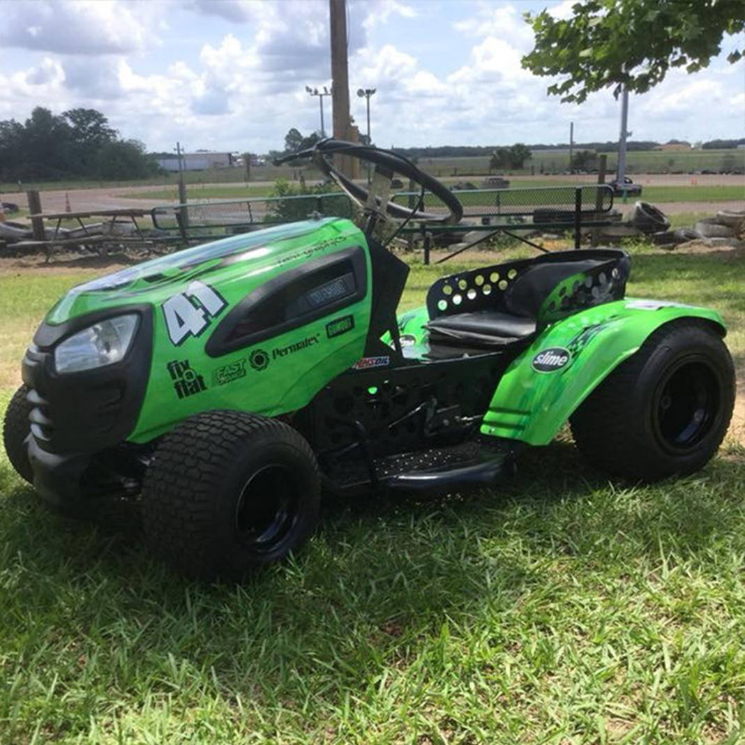 Slime Lawnmower Racing vehicle