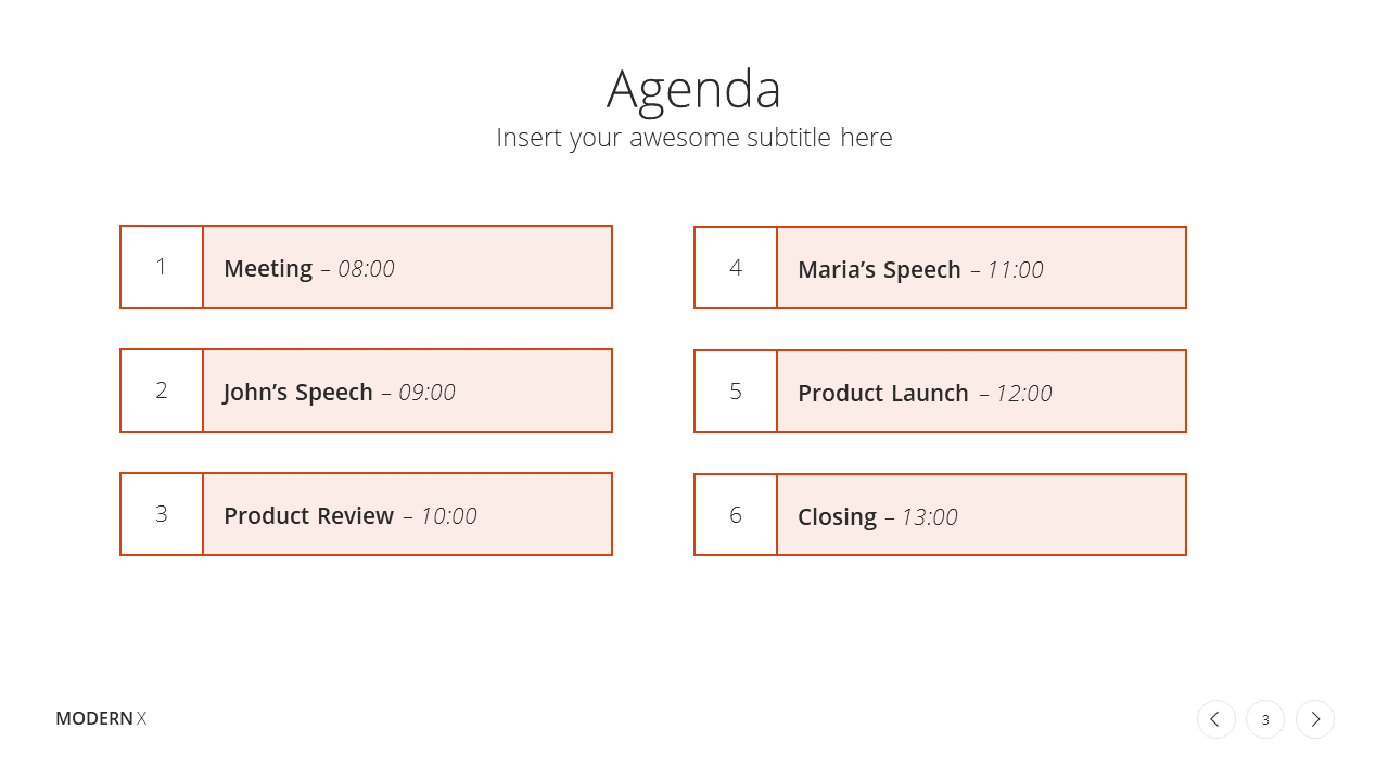 Modern X Webinar Presentation Template