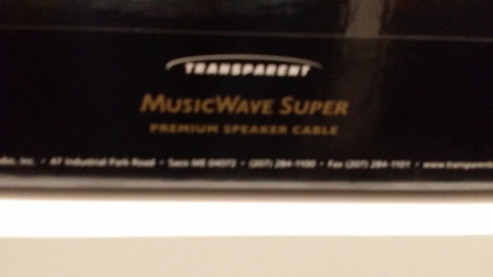 Transparent Audio MusicWave Super Bi-Wire Speaker Cable...