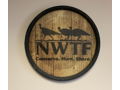 24 NWTF 3 Walking Turkey Conserve. Hunt. Share. Logo Barrel End