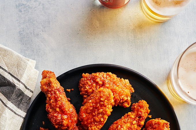 Ailes de poulet piquantes au miel à la friteuse à air chaud (air fryer)
