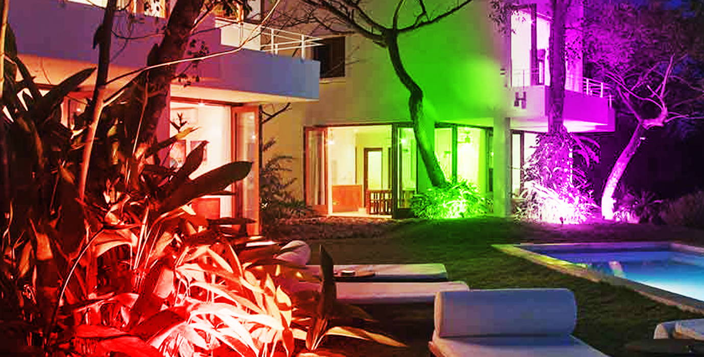 color changing flood lights for porch