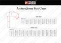 short sleeve archery jersey size chart