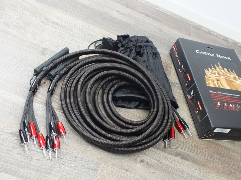 AudioQuest Castle Rock biwired speaker cables 4,0 metre