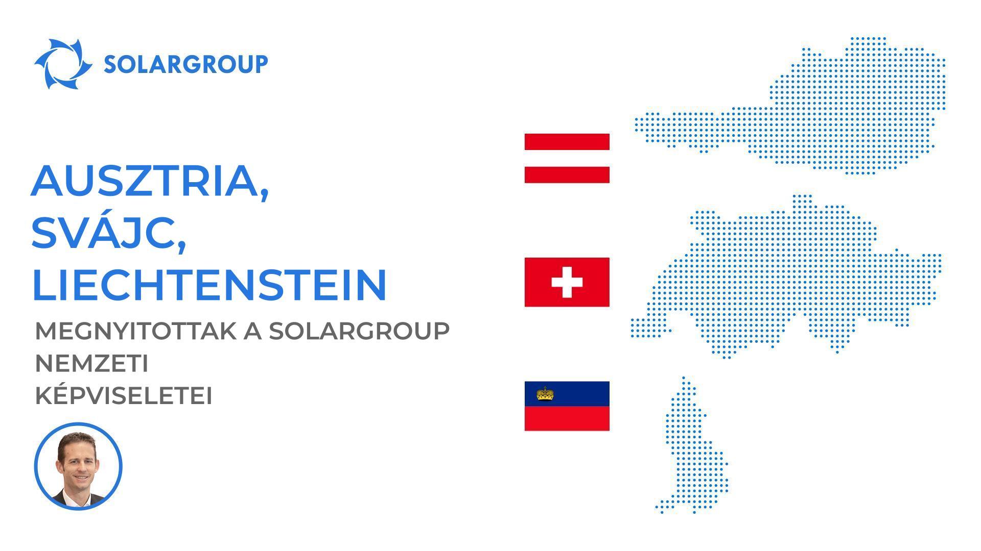 A SOLARGROUP vállalat nemzeti képviseleteket nyitott egyszerre három európai országban