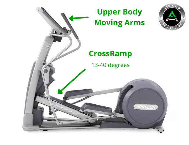 Precor EFX 815 Elliptical w/ P10 Console (Refurbished)